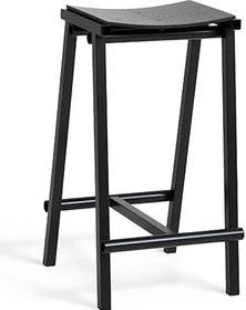 Hay Taburete 8 barstoel H65cm base: zwart powder coated seat: zwart water based lacquered oak veneer