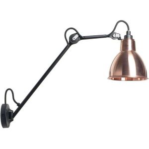 Lampe Gras - 122 Wandlamp Black/Raw Copper