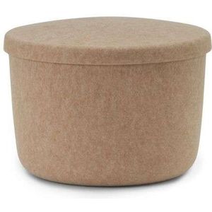 Normann Copenhagen - Hide Storage Pouf Small Sand