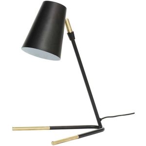 Hübsch - Slant Taffellamp Black/Brass