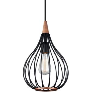 Halo Design - Drops Hanglamp Ø23 Black/Dark Wood