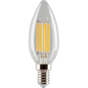 Lichtbron LED 4W (470lm) Kerte Kleur CRI90 Dimbaar E14 - e3light