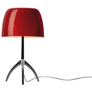 Foscarini - Lumiere Piccola Tafellamp E14 Zwart Chroom/Kers