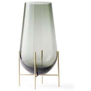 Audo Copenhagen - Echasse Vase Small Smoke/Brushed Brass