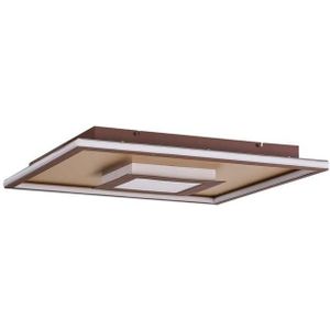 Lindby - Pekela Square LED Plafondlamp L60 Rust/Matt Gold