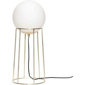 Hübsch - Balance Vloerlamp L Brass/White Hübsch