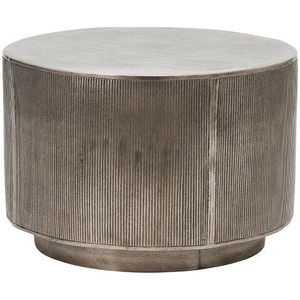 House Doctor - Rota Coffee Table H35 Ø50 Brushed Silver House Doctor