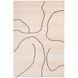 ferm LIVING - Gesso Jute Vloerkleed 170x240 Off-White/Donker Fig