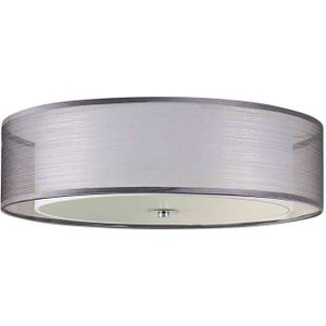 Lindby - Tobia Plafondlamp Grey/White/Chrome