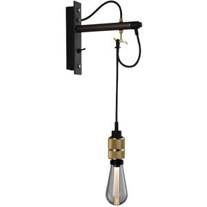 Buster+Punch - Hooked Wandlamp Graphite/Brass Buster+Punch