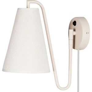 Globen Lighting - Lou Wandlamp Bouclé Wit/Beige