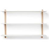 Gejst Nivo wandplank A Eiken wit design Böttcher en Kayser