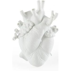 Seletti - Love In Bloom Porcelain Heart Vase