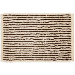 ferm LIVING - Kami Knotted Rug 80x120 Off-white/Coffee