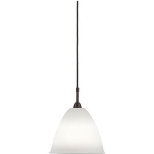 GUBI - Bl9 Hanglamp Ø21 Zwart Geelkoper/Porselein