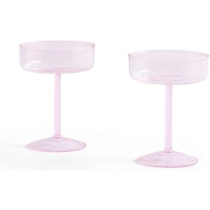 HAY - Tint Coupe Glass Set of 2 Pink