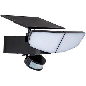 Lindby - Naelin Zonnecel Wandlamp w/Sensor Zwart