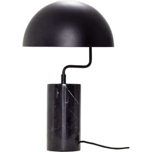 Hübsch - Poise Taffellamp Black/Marble Hübsch