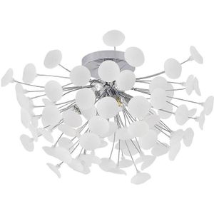 Lindby - plafondlamp - 4 lichts - ijzer, kunststof - H: 34 cm - E14 - chroom, frost