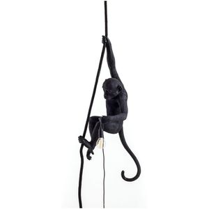 Seletti - Monkey With Rope Buiten Hanglamp Zwart