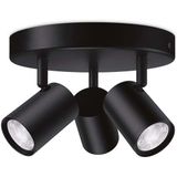 WiZ - Imageo 3 Plafondlamp Round RGB Black