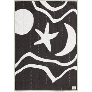 ferm LIVING - Kove Applique Plaid Charcoal/Elm Green