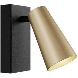 Lucande Buitenspot - 1 Licht - Messing Goud Zwart - 13 cm