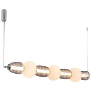 Loom Design - Pearl 7 Hanglamp Grey/Opal/Chrome