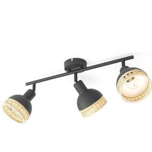 Lindby - Lonnaris 3 Plafondlamp Black/Nature