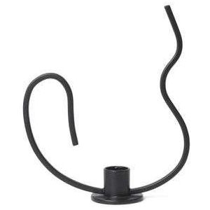 Ferm Living - Valse Candle Holder Low Black