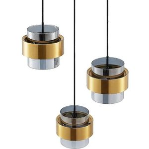 Lucande - Ikibare Cluster Hanglamp Black/Brass/Smoke Lucande