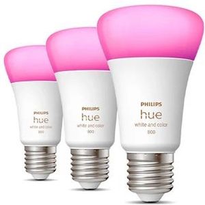 Philips Hue -  White/Color Amb. 6,5W Bluetooth E27 Lichtbron 3pcs