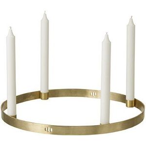ferm LIVING - Candle Holder Circle Small Brass ferm LIVING