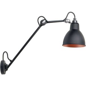 Lampe Gras - 122 Wandlamp Zwart/Zwart/Koper Lampe Gras