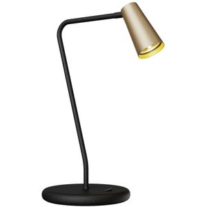 Lucande - bureaulamp - 1licht - metaal - H: 42 cm - GU10 - messing, goud, zwart