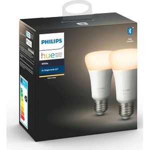 Philips Hue -  White 9W Bluetooth E27 Lichtbron 2 pcs.