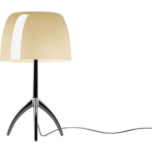 Foscarini - Lumiere Piccola Tafellamp E14 Zwart Chroom/Warm Wit