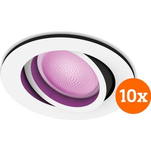 Philips Hue Centura inbouwspot White and Color rond Wit 10-pack