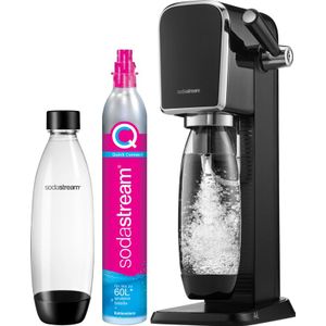 Sodastream ART Starterpack incl. 1l.Fles Quick Connect Cilinder - Waterkan Zwart