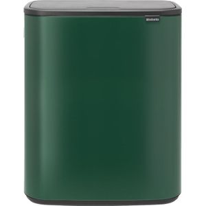 Brabantia Bo Touch Bin Prullenbak - 2 x 30 liter - Afvalscheiding - Pine Green