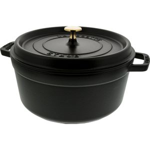 Staub Ronde Stoof-/Braadpan 26 cm Zwart