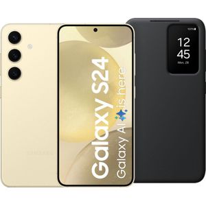 Samsung Galaxy S24 256GB Geel 5G + Smart View Book Case Zwar
