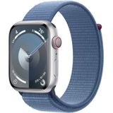 Apple Watch Series 9 45mm Zilver Aluminium Sport Loop