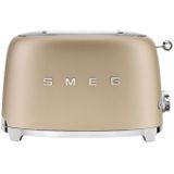 SMEG TSF01CHMEU - Broodrooster - Mat Champagne - 2x2 - 950W - 6 niveaus