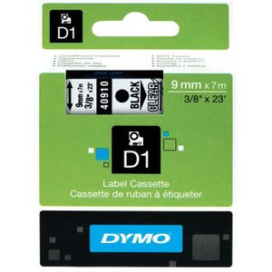 DYMO Authentieke D1 Labels Zwart-Wit (9 mm x 7 m)