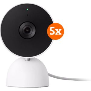 Google Nest Cam Indoor Wired 5-pack