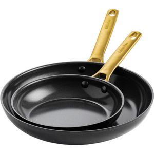 GreenPan Padova Koekenpannenset 20 + 28 cm Zwart