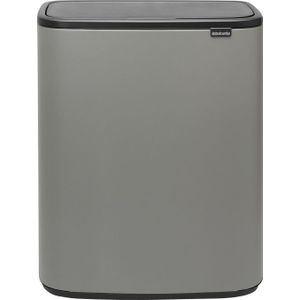 Brabantia Bo Touch Bin 2 x 30 Liter Mineral Concrete Grey