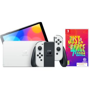 Nintendo Switch OLED Wit + Just Dance 2024