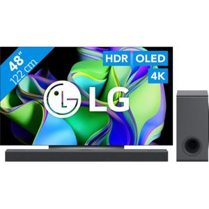 LG OLED48C34LA (2023) + Soundbar